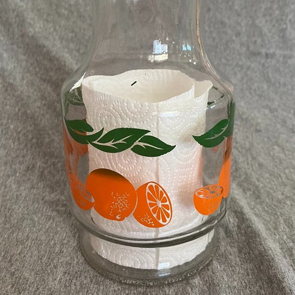 Anchor Hocking Glass Orange Juice Carafe Pitcher - Picture 4 of 11
